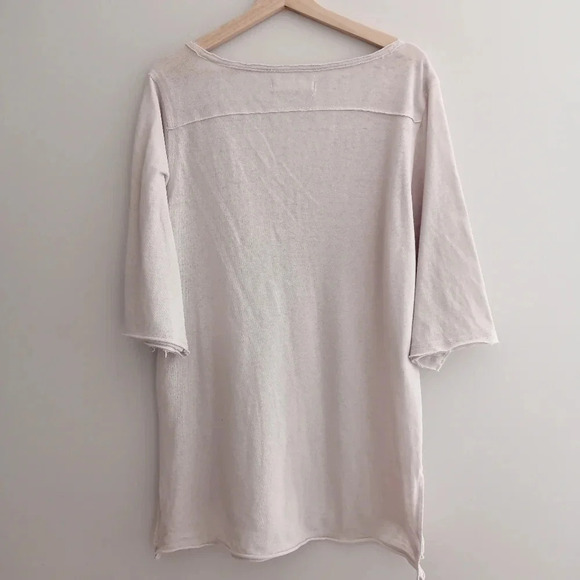 Free People We The Free Morgan Henley Short Sleeve in Prosecco Beige Medium - Picture 4 of 16